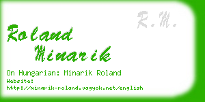 roland minarik business card